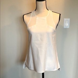 Cooper and Ella white illusion top